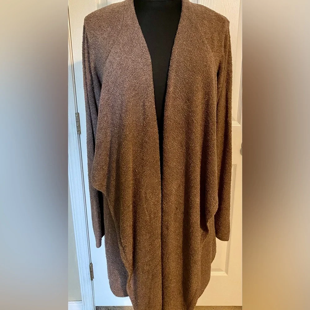 Barefoot Dreams Cozy Chic Long Cardigan - L/XL - Picture 2 of 5